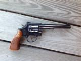 SMITH & WESSON 48-2, 22 MAGNUM, 6" BLUE, COMES WITH OWNERS MANUAL, CLEANING TOOLS, EXC. COND. IN BOX - 5 of 6