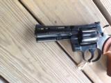 COLT PYTHON 357 MAGNUM 4" BLUE, MFG. 1978, APPEARS UNFIRED WITH NO CYLINDER TURN RING, 100% COND. IN BOX - 6 of 7