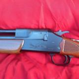 SAVAGE 24V, DELUXE, 222 CAL. OVER 20 GA., BLUE ENGRAVED RECEIVER, RED FOX ON ONE SIDE & GROUSE IN FLIGHT ON THE OTER SIDE, 99+% COND. - 7 of 9