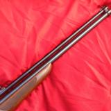 SAVAGE 24V, DELUXE, 222 CAL. OVER 20 GA., BLUE ENGRAVED RECEIVER, RED FOX ON ONE SIDE & GROUSE IN FLIGHT ON THE OTER SIDE, 99+% COND. - 4 of 9
