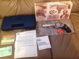 COLT ANACONDA 44 MAGNUM, STAINLESS, NEW, UNTURNED, 100% COND. IN BOX - 1 of 7