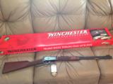 WINCHESTER 9422 "TRIBUTE SPECIAL" 22 MAGNUM, 20" BARREL, HAS HORSE RIDER ON THE RECEIVER, NEW UNFIRED IN BOX WITH RED PICTURE SLEEVE AN - 1 of 10