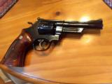 SMITH & WESSON 27-2, 357 MAGNUM, (RARE 5" BARREL) BLUE, TARGET TRIGGER, HAMMER & GRIPS, NEW COND. IN S&W WOOD PRESENTATION BOX - 4 of 4