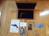 SMITH & WESSON 27-2, 357 MAGNUM, (RARE 5" BARREL) BLUE, TARGET TRIGGER, HAMMER & GRIPS, NEW COND. IN S&W WOOD PRESENTATION BOX - 1 of 4