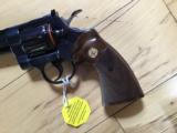 COLT PYTHON 357 MAGNUM, 6" BLUE, AS NEW IN BOX, APPEARS UNFIRED - 2 of 8