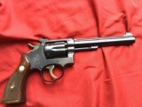 SMITH & WESSON K-22, PRE MODEL 17, 6" BLUE, NEW UNFIRED, NO TURN RING, IN THE GOLD BOX - 4 of 10