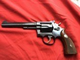 SMITH & WESSON K-22, PRE MODEL 17, 6" BLUE, NEW UNFIRED, NO TURN RING, IN THE GOLD BOX - 3 of 10