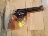 COLT PYTHON 357 MAGNUM, 6" BRIGHT NICKEL, MFG. 1980, NEW UNFIRED, UNTURNED, 100% COND. IN. BOX - 5 of 5