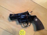 COLT PYTHON 357 MAGNUM, 2 1/2" " ROYAL BLUE" MFG. 1972, NEW UNFIRED, UNTURNED 100% COND. IN BOX - 2 of 4