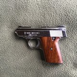 DAVIS 32 ACP. MODEL P-32, CHROME WITH FACTORY WOOD GRIPS - 2 of 2