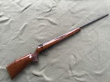 SAVAGE ANSCHUTZ 164 M SPORTER, 22 MAGNUM CAL. 24" BARREL, GROOVED RECEIVER FOR.
SCOPE, MONTE CARLO WALNUT STOCK WITH A FEW HANDLING MARKS, 99% B - 1 of 9