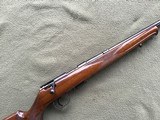 SAVAGE ANSCHUTZ 164 M SPORTER, 22 MAGNUM CAL. 24" BARREL, GROOVED RECEIVER FOR.
SCOPE, MONTE CARLO WALNUT STOCK WITH A FEW HANDLING MARKS, 99% B - 9 of 9