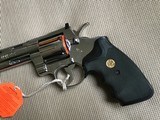 COLT PYTHON 357 MAGNUM, 4" BRIGHT STAINLESS, NEW UNFIRED IN BOX WITH OWNERS MANUAL, HANG TAG, COLT LETTER, ETC. - 3 of 7