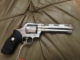 COLT ANACONDA 44 MAGNUM, 6" STAINLESS, NEW UNFIRED, UNTURNED, 100% COND. IN BLUE BOX WITH PICTURE BOX SLEEVE - 2 of 7