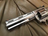 COLT ANACONDA 44 MAGNUM, 6" STAINLESS, NEW UNFIRED, UNTURNED, 100% COND. IN BLUE BOX WITH PICTURE BOX SLEEVE - 4 of 7