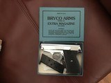 BRYCO 380 CAL. MODEL 38, CHROME LIKE NEW COND. IN BOX WITH OWNNERS MANUAL AND EXTRA CLIP. - 2 of 4