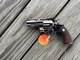 COLT PYTHON 357 MAGNUM
3" COMBAT, BRIGHT NICKEL, NEW UNFIRED, UNTURNED, 100% COND. IN THE BOX - 3 of 4