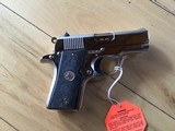 COLT MUSTANG 380 CAL. RARE BRIGHT NICKEL, NEW UNFIRED 100% COND. IN THE BOX - 2 of 4