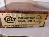COLT GOVERNMENT 45 AUTO 5” BLUE, EXCELLENT COND. IN THE BOX - 6 of 7