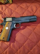 COLT GOVERNMENT 45 AUTO 5” BLUE, EXCELLENT COND. IN THE BOX - 1 of 7