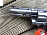 COLT PYTHON 357 MAGNUM, 4" STAINLESS, NEW UNFIRED, NO TURN LINE, 100% COND. IN THE COLT PICTURE BOX - 4 of 7