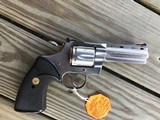 COLT PYTHON 357 MAGNUM, 4" STAINLESS, NEW UNFIRED, NO TURN LINE, 100% COND. IN THE COLT PICTURE BOX - 2 of 7