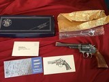 SMITH & WESSON 66-1, 357 MAGNUM, 6" BARREL, STAINLESS, NEW UNFIRED, UNTURNED, 100% COND. IN THE BOX - 1 of 7