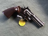 COLT PYTHON 357 MAGNUM, 4" BRIGHT NICKEL, NEW UNFIRED, UNTURNED 100% COND. IN THE BOXC - 3 of 6