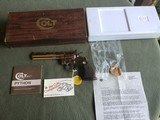 COLT PYTHON 357 MAGNUM 6” BRIGHT NICKEL, NEW UNFIRED, UNTURNED, 100% COND. MFG. 1977, IN THE BOX - 1 of 4