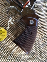 COLT PYTHON 357 MAGNUM, 6" BRIGHT NICKEL, MFG. 1977, NEW UNFIRED, UNTURNED 100% COND. IN THE BOX - 5 of 8