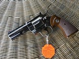 COLT PYTHON 357 MAGNUM 4" BRIGHT NICKEL, MFG. 1981, LIKE NEW IN THE BOX - 3 of 4