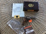 COLT PYTHON 357 MAGNUM 4" BRIGHT NICKEL, MFG. 1981, LIKE NEW IN THE BOX - 1 of 4