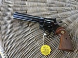 COLT PYTHON 357 MAGNUM 6" BLUE, MFG. 1980, NEW UNFIRED, 100% COND. IN THE BOX - 2 of 8