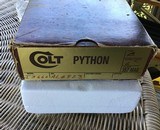 COLT PYTHON 357 MAGNUM 6" BLUE, MFG. 1980, NEW UNFIRED, 100% COND. IN THE BOX - 8 of 8