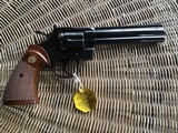 COLT PYTHON 357 MAGNUM 6" "ROYAL BLUE", NEW UNFIRED SINCE LEAVING THE COLT FACTORY, 100% COND.,MFG. 1981 IN THE COLT CUSTOM SHOP BOX - 2 of 11