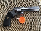 COLT PYTHON 357 MAGNUM, 6" STAINLESS, NEW UNFIRED, UNTURNED, 100% COND. IN THE PLASTIC BOX WITH THE COLT PICTURE BOX AND THE BOX IS LIKE NEW - 3 of 10