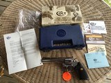 COLT PYTHON 357 MAGNUM, 6" STAINLESS, NEW UNFIRED, UNTURNED, 100% COND. IN THE PLASTIC BOX WITH THE COLT PICTURE BOX AND THE BOX IS LIKE NEW - 1 of 10