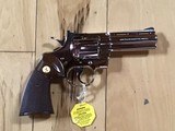 COLT PYTHON 357 MAGNUM, 4" BRIGHT NICKEL, NEW UNFIRED, UNTURNED, 100% COND. IN THE BOX - 3 of 4