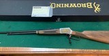 BROWNING BL-22, 22 LR., “AMERICAN FOREST ALAMO” COMMERATIVE, 24” HEX BARREL, NEW IN THE BOX WITH OWNERS MANUAL, ETC. - 1 of 8