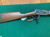 WINCHESTER 94, 357 MAGNUM CAL., CASE COLORED RECEIVER, 20” HEX BARREL, CRESCENT BUTT PLATE, TANG SAFETY, 99% COND. - 3 of 5