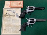 COLT FRONTIER SCOUT 22 LR., PAIR, DUTONE FINISH, MFG. 1959, 95% COND. - 1 of 5