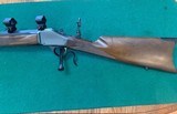 BROWNING 1885 HIGH WALL, 38-55 CAL., WITH BROWNING REAR APERTURE SIGHT 98% COND. - 2 of 6