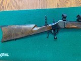 BROWNING 1885 HIGH WALL, 38-55 CAL., WITH BROWNING REAR APERTURE SIGHT 98% COND. - 3 of 6