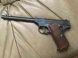 COLT WOODSMAN 22 LR. FIRST ISSUE MFG. 1928, VERY HIGH COND. IN THE BOX WITH OWNERS MANUAL, ETC. GUN & BOX NUMBERS ARE THE SAME