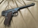 COLT WOODSMAN 22 LR. FIRST ISSUE MFG. 1928, VERY HIGH COND. IN THE BOX WITH OWNERS MANUAL, ETC. GUN & BOX NUMBERS ARE THE SAME - 2 of 6