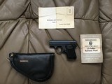 COLT BABY BROWNING 25 AUTO, NEW UNFIRED, 100% COND. COMES 2 FACTORY MAG’S, OWNERS MANUAL, WARRANTY CARD IN FACTORY ZIPPER POUCH - 1 of 4