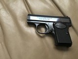 COLT BABY BROWNING 25 AUTO, NEW UNFIRED, 100% COND. COMES 2 FACTORY MAG’S, OWNERS MANUAL, WARRANTY CARD IN FACTORY ZIPPER POUCH - 2 of 4
