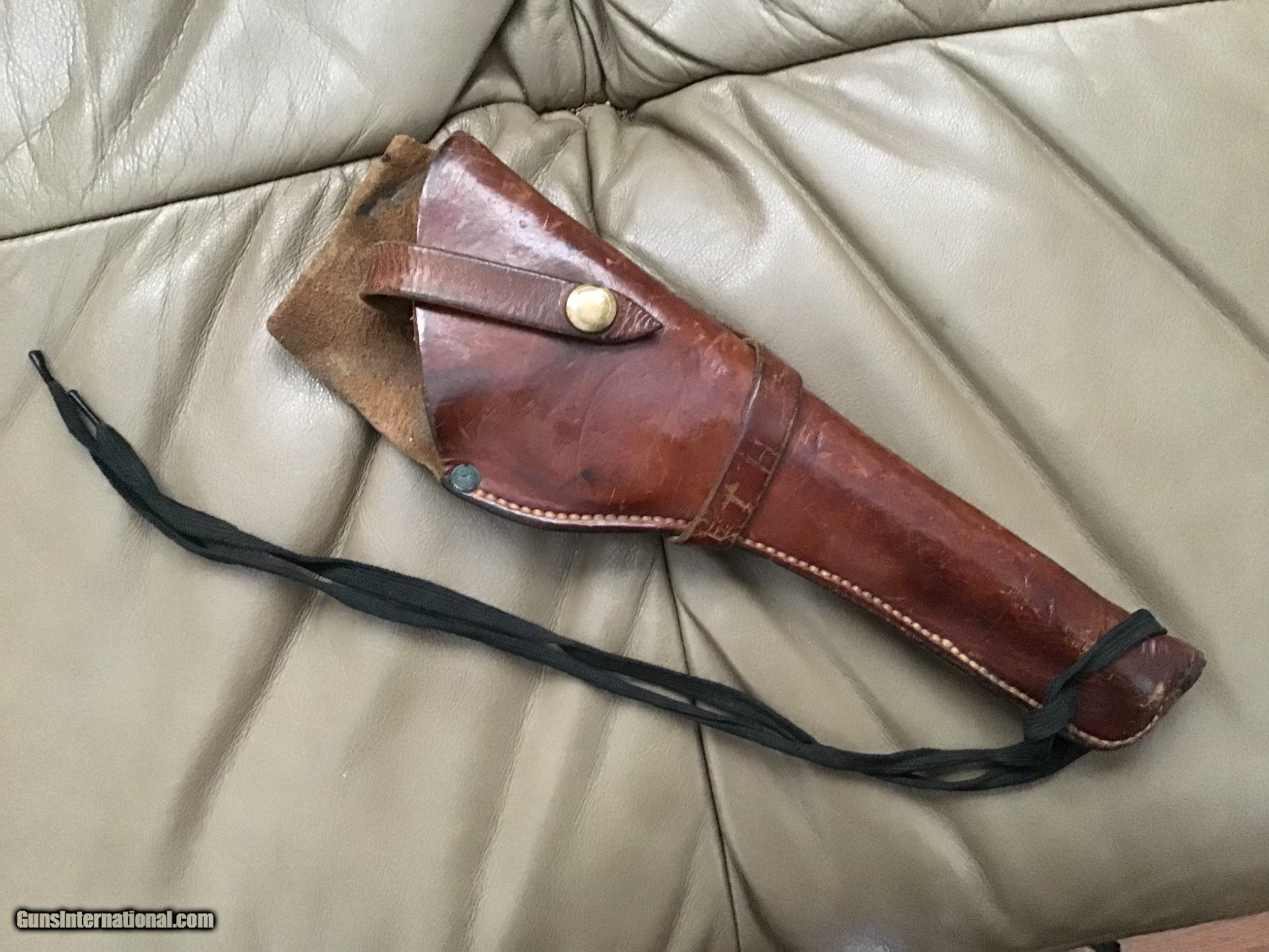 LEATHER HOLSTER FITS COLT WOODSMAN