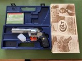 COLT ANACONDA 44 MAGNUM, 6” STAINLESS, NEW UNFIRED, UNTURNED IN THE BOX - 1 of 5