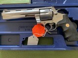 COLT ANACONDA 44 MAGNUM, 6” STAINLESS, NEW UNFIRED, UNTURNED IN THE BOX - 2 of 5